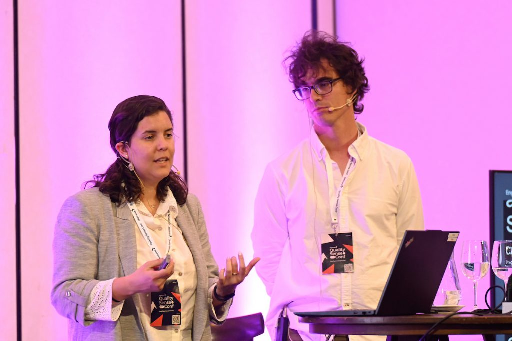 Matías Reina (Abstracta) y Noelia de los Santos (Bantotal, Uruguay)