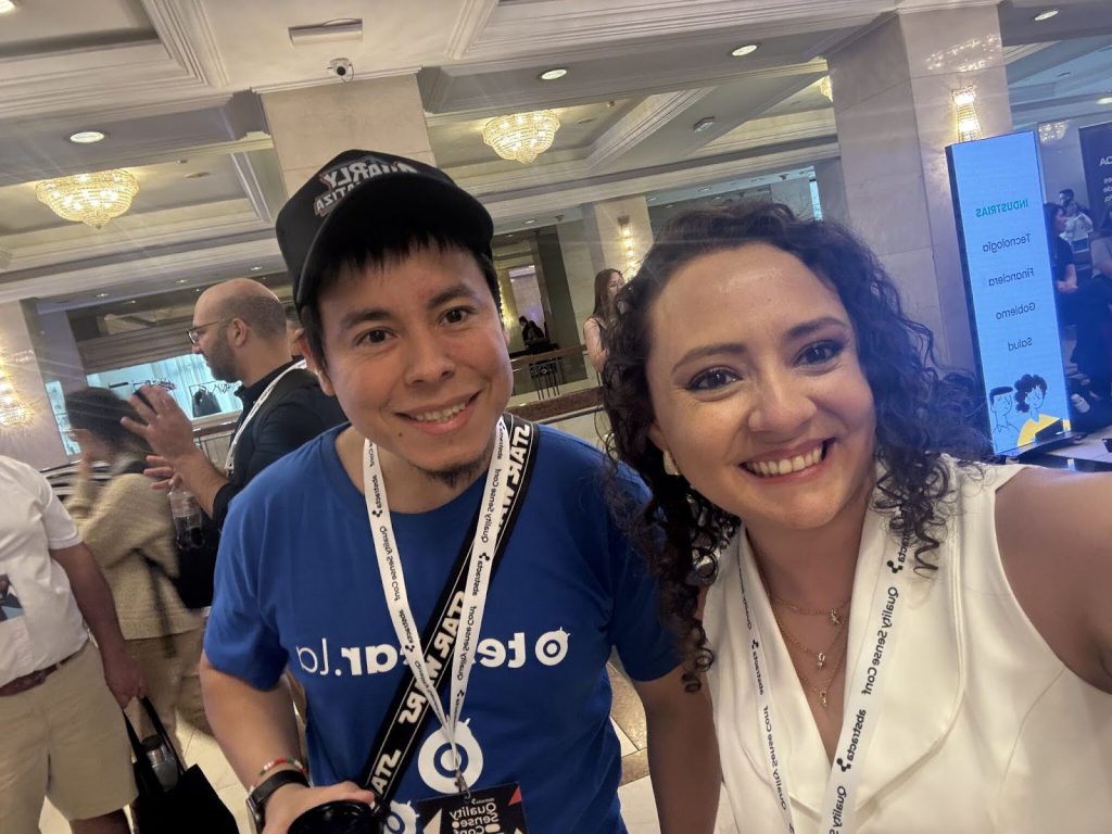 Alexandra Zamora,  y Carlos Gauto