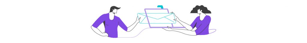 Ilustración de Abstracta. Representa el soporte y atención personalizada a los clientes de Abstracta.